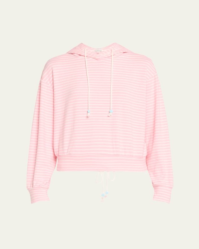 Happy Days Striped Hooded Sweatshirt